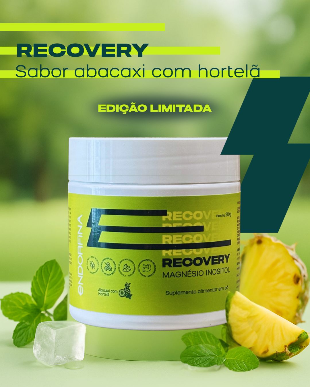 Recovery Magnésio Inositol 210g | Endorfina